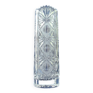 Vase rouleau en cristal