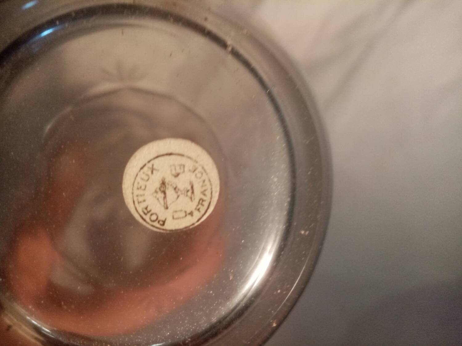 old cut crystal carafe from portieux