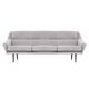 Sofa skagen silver velour, scandinavian design