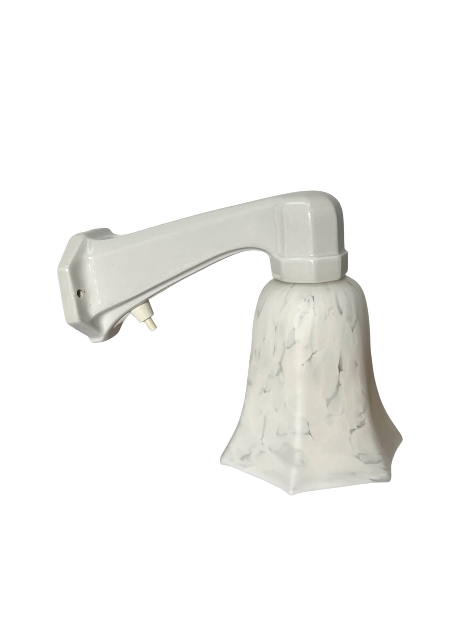 White porcelain wall lamp