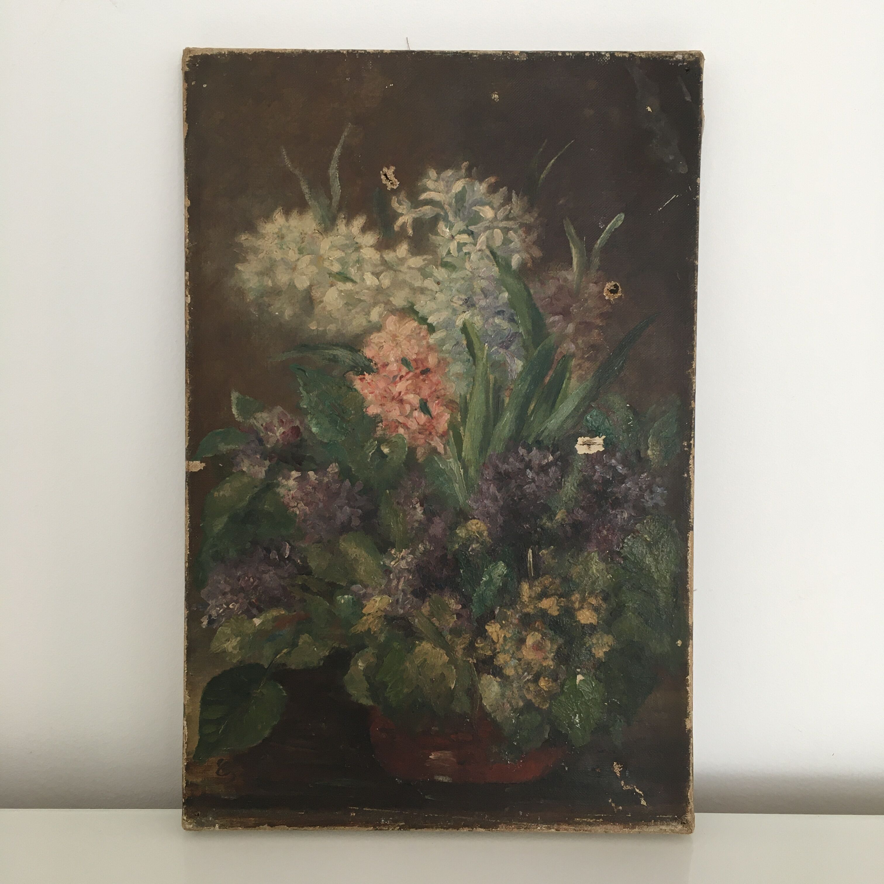 Ancient bouquet of hyacinths