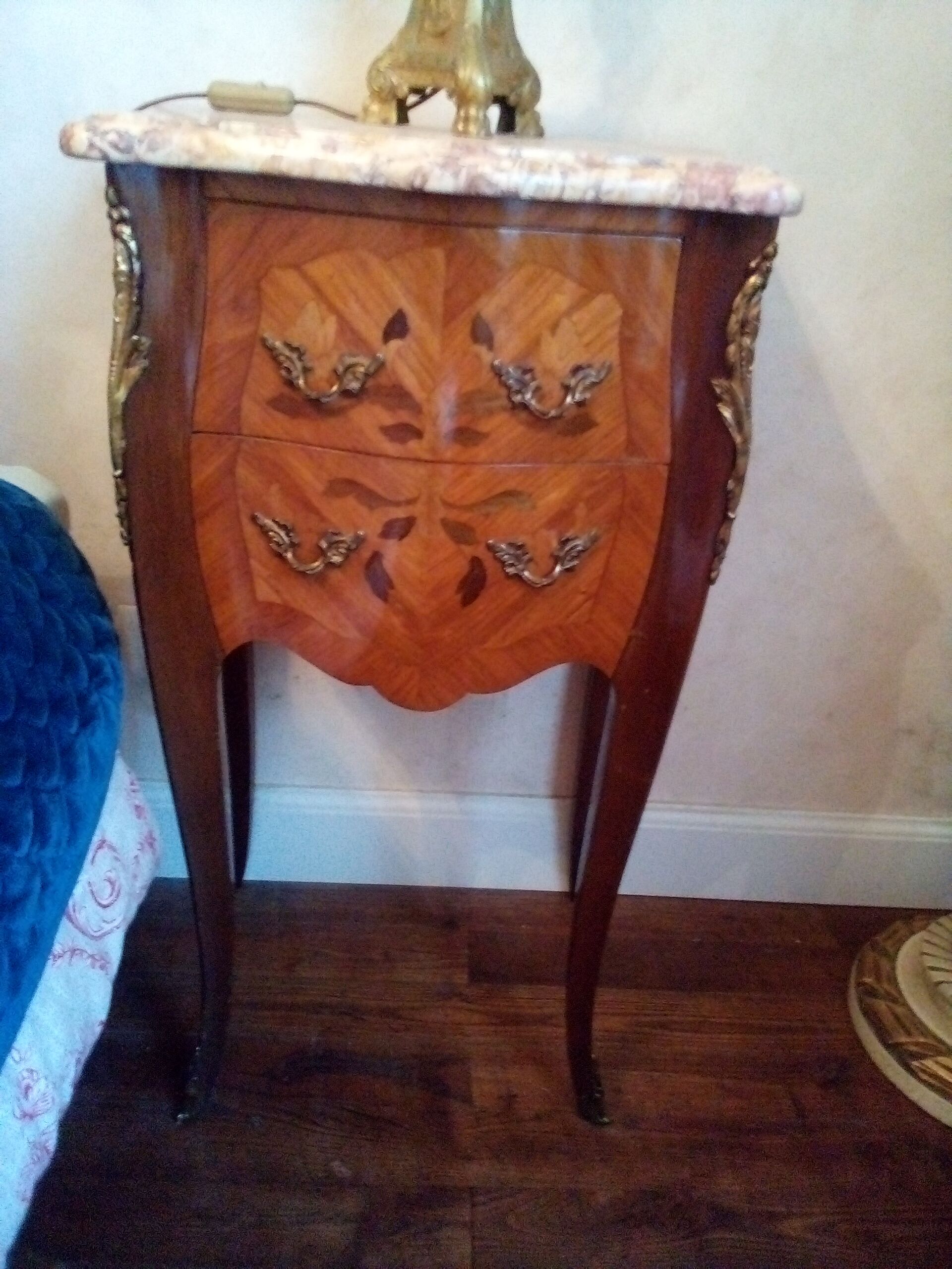 Paire de chevets louis xv bois de rose