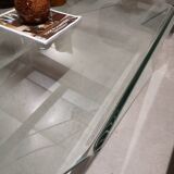 Origami molded glass coffee table