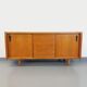 Vintage row in light oak wood from the 60s