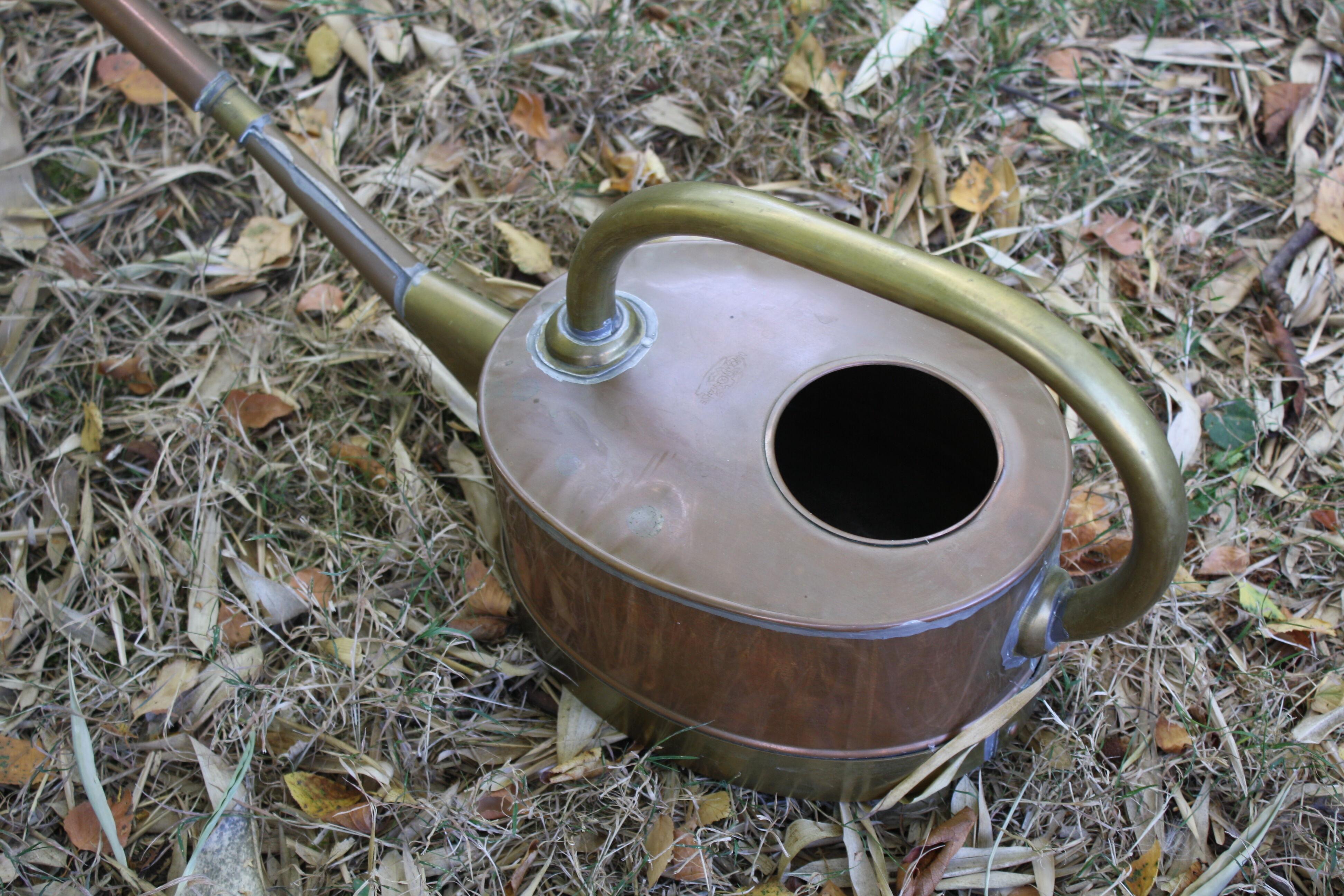 Vintage copper watering can