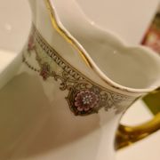 Limoges Porcelain Milk Jug P.N.L. decoration Floral frieze