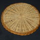 Rattan mirror 28x28cm