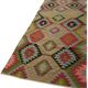 Turkish Handmade Vintage Anatolian Kilim 107 cm x 264 cm