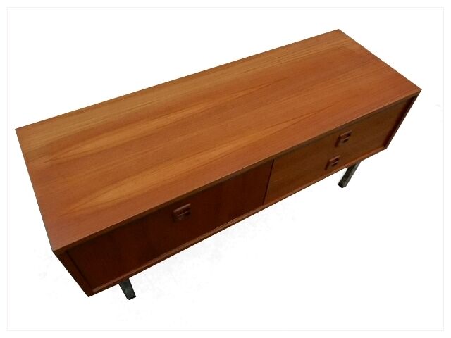 Enfilade furniture low tv hi design in teak 1980s