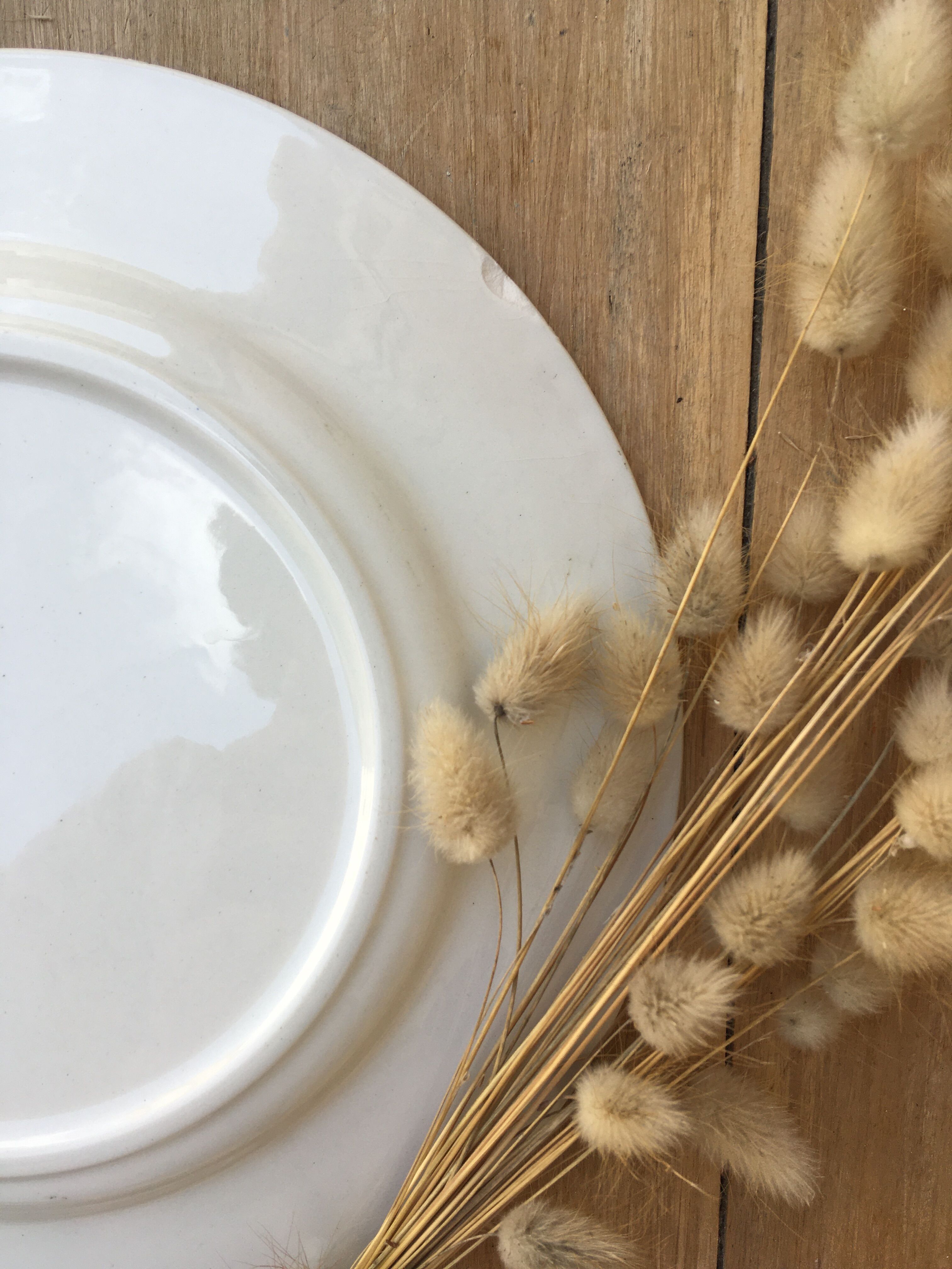 Vintage flower plates