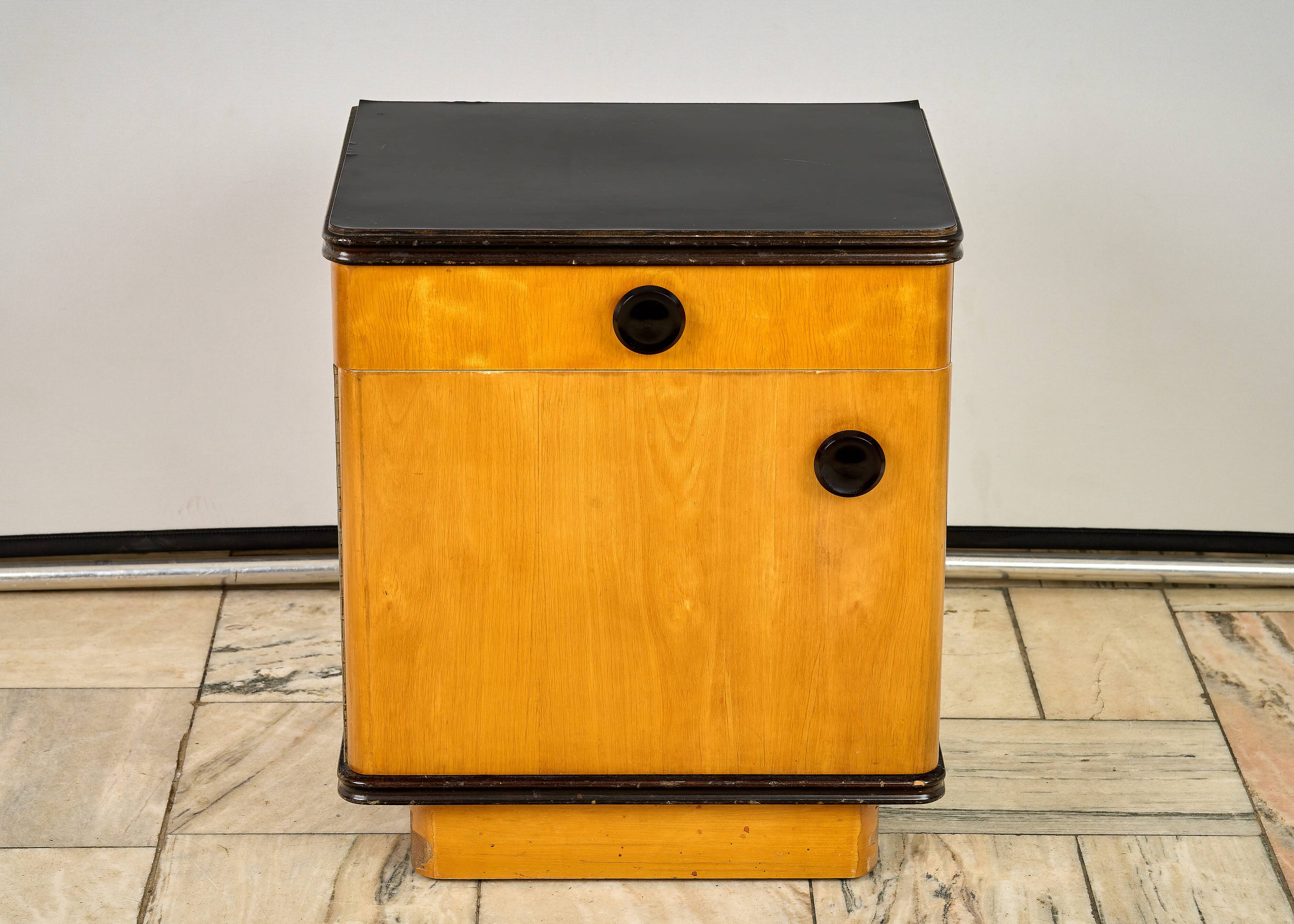 Mid-Century Nightstand by Jindrich Halabala for UP-Zavody