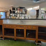1950s oak and Formica bar