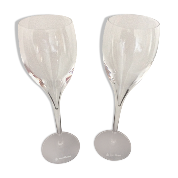 Lot de 2 flûtes à champage veuve cliquot