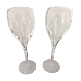 Set of 2 flutes to champage veuve cliquot