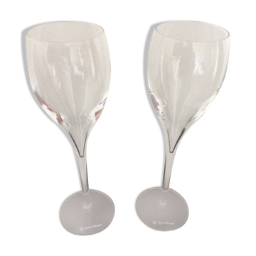 Set of 2 flutes to champage veuve cliquot