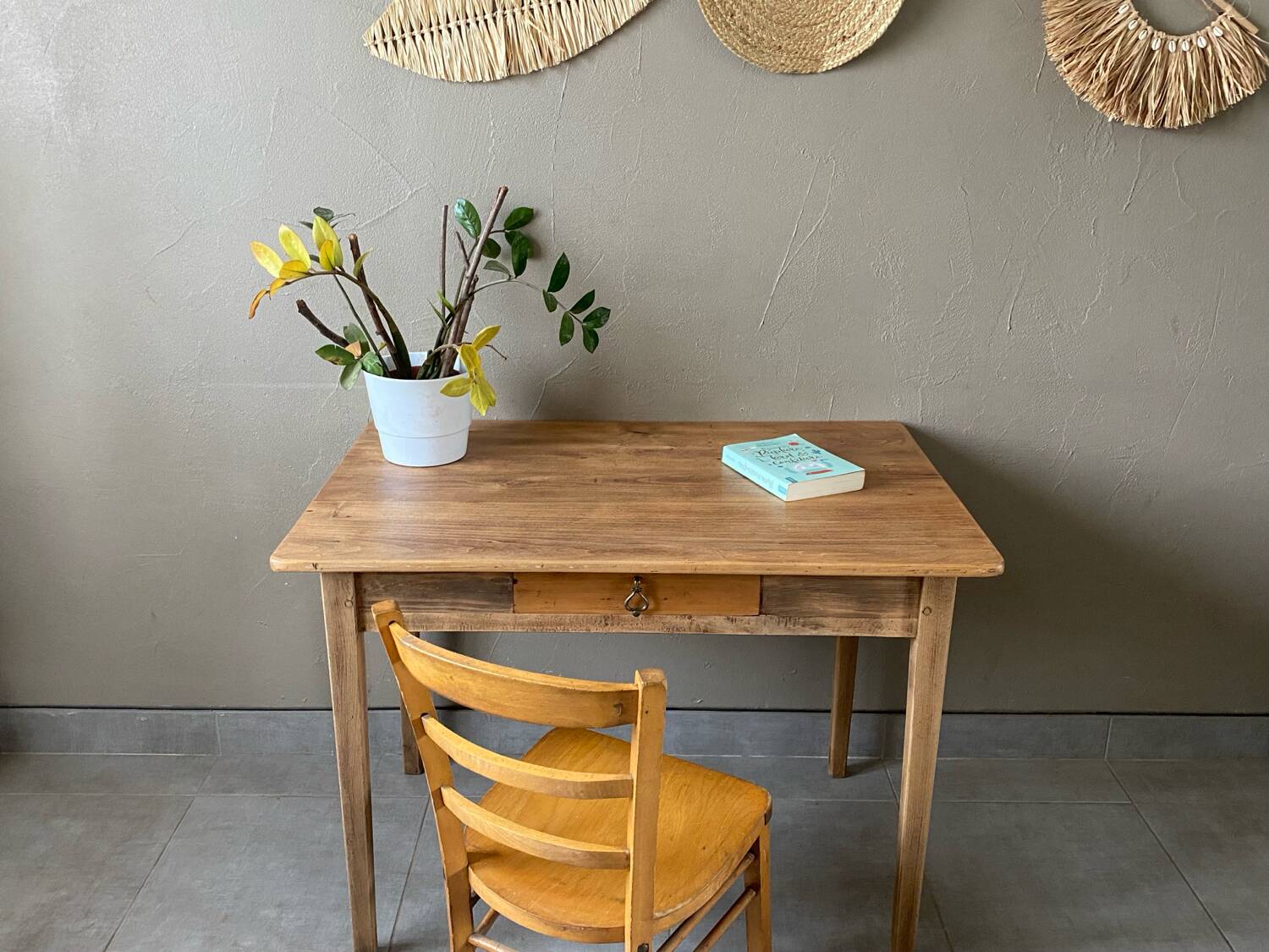 Vintage oak desk
