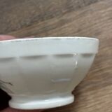 Vintage small antique bowl with floral decoration.