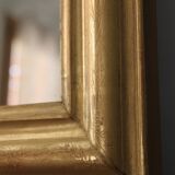 Louis Philippe mirror gilded with gold leaf - 67x54cm