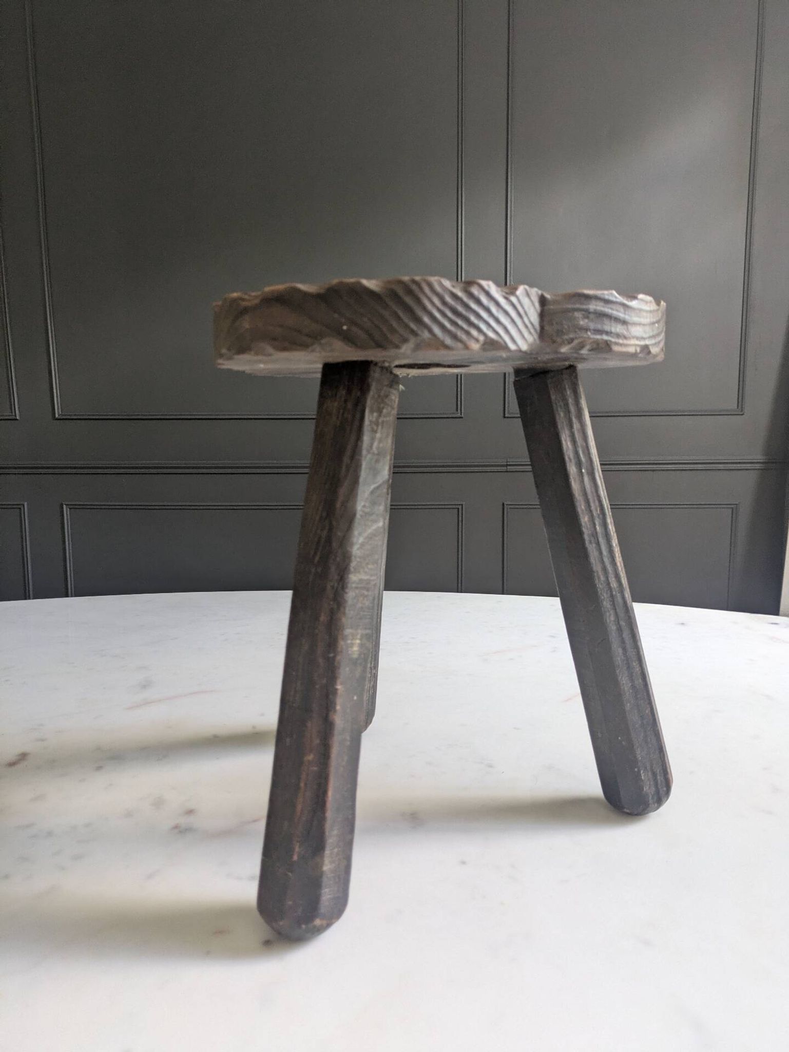 Brutalist tripod stool