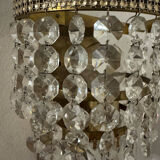 1970s brass pendant wall lights