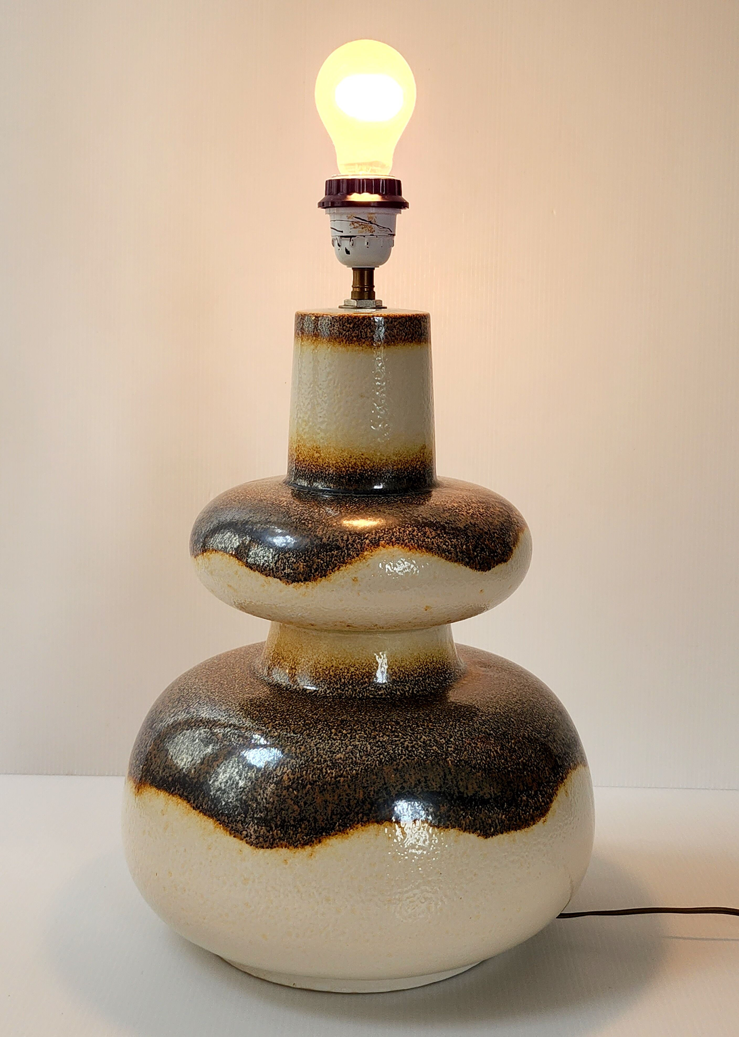 Vintage lamp foot 1970 ceramic