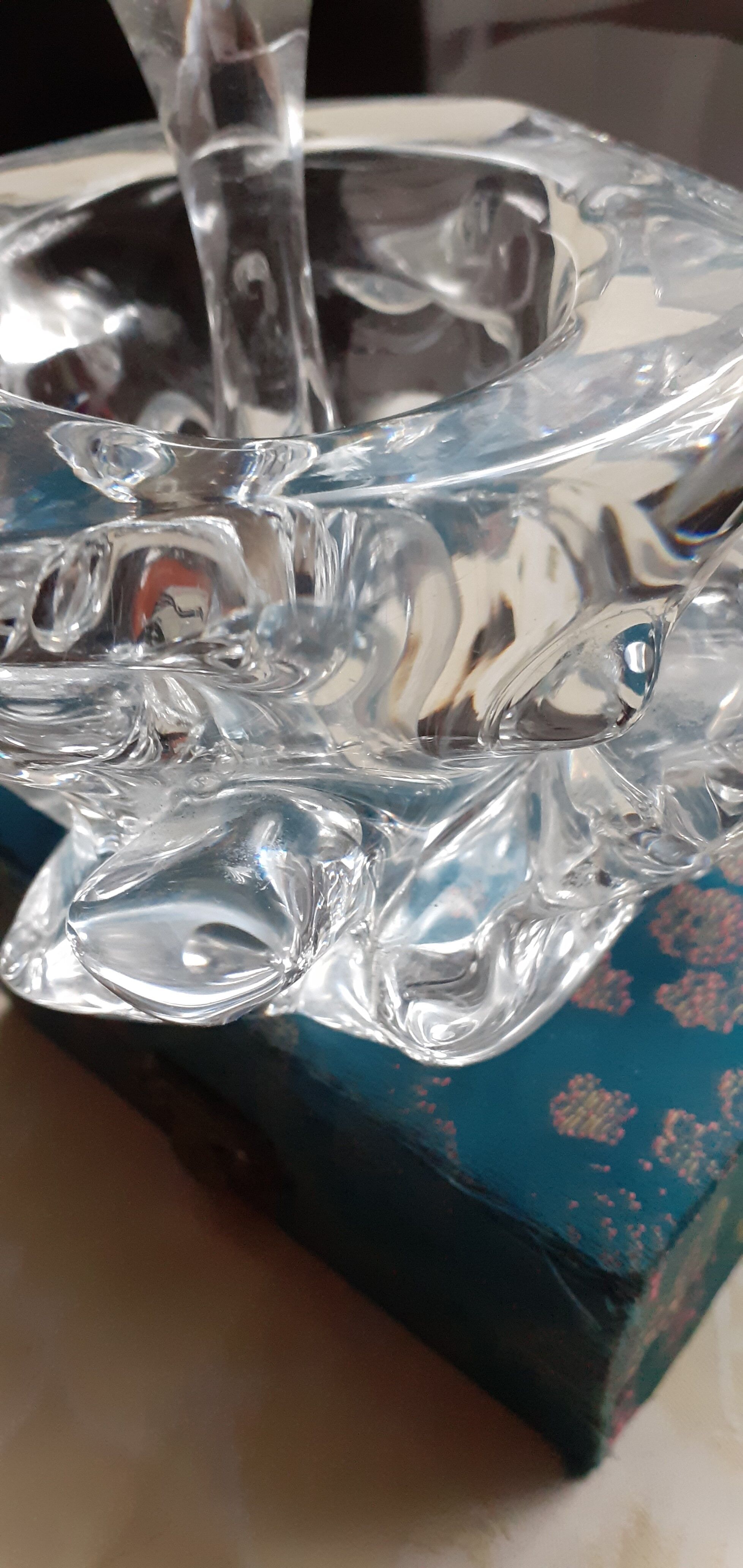 Cendrier en cristal et son pilon