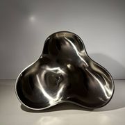 Plat tripartite, acier inoxydable,Georg Jensen, Danemark 1970s