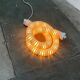 Snake floor lamp Boalum postmodern space age model by Livio Castiglioni and Gianfranco Frattini for Artemide, 1970s.