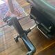 Fauteui de Bureau en cuir Ajustable Année 90