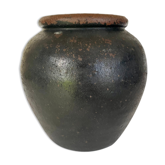 Painted terracotta pot