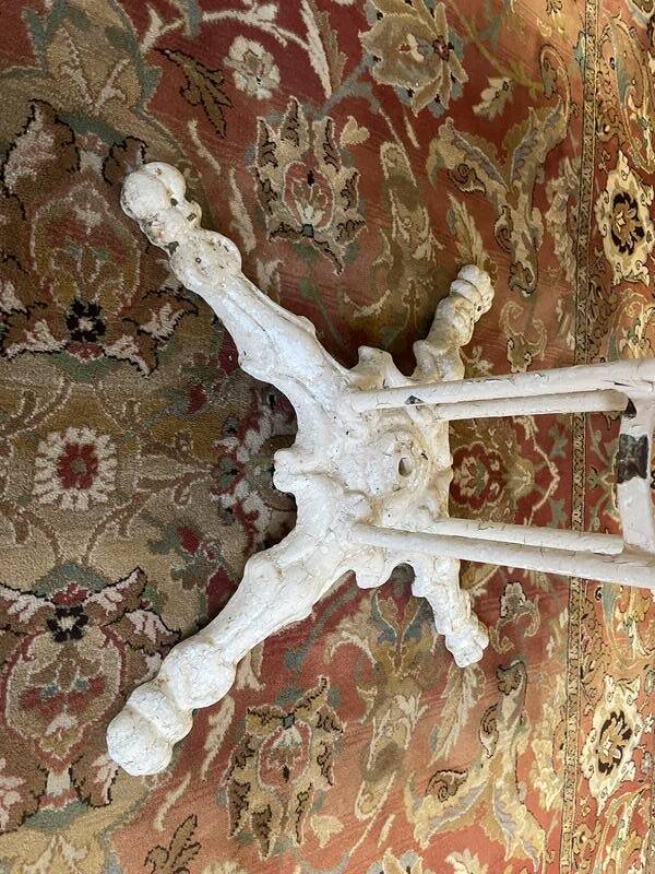 Cast iron garden table