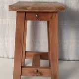 Solid wood workshop stool – 60s
