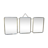 Barber triptych mirror 49 x 20 cm