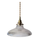 Holophane glass pendant lamp