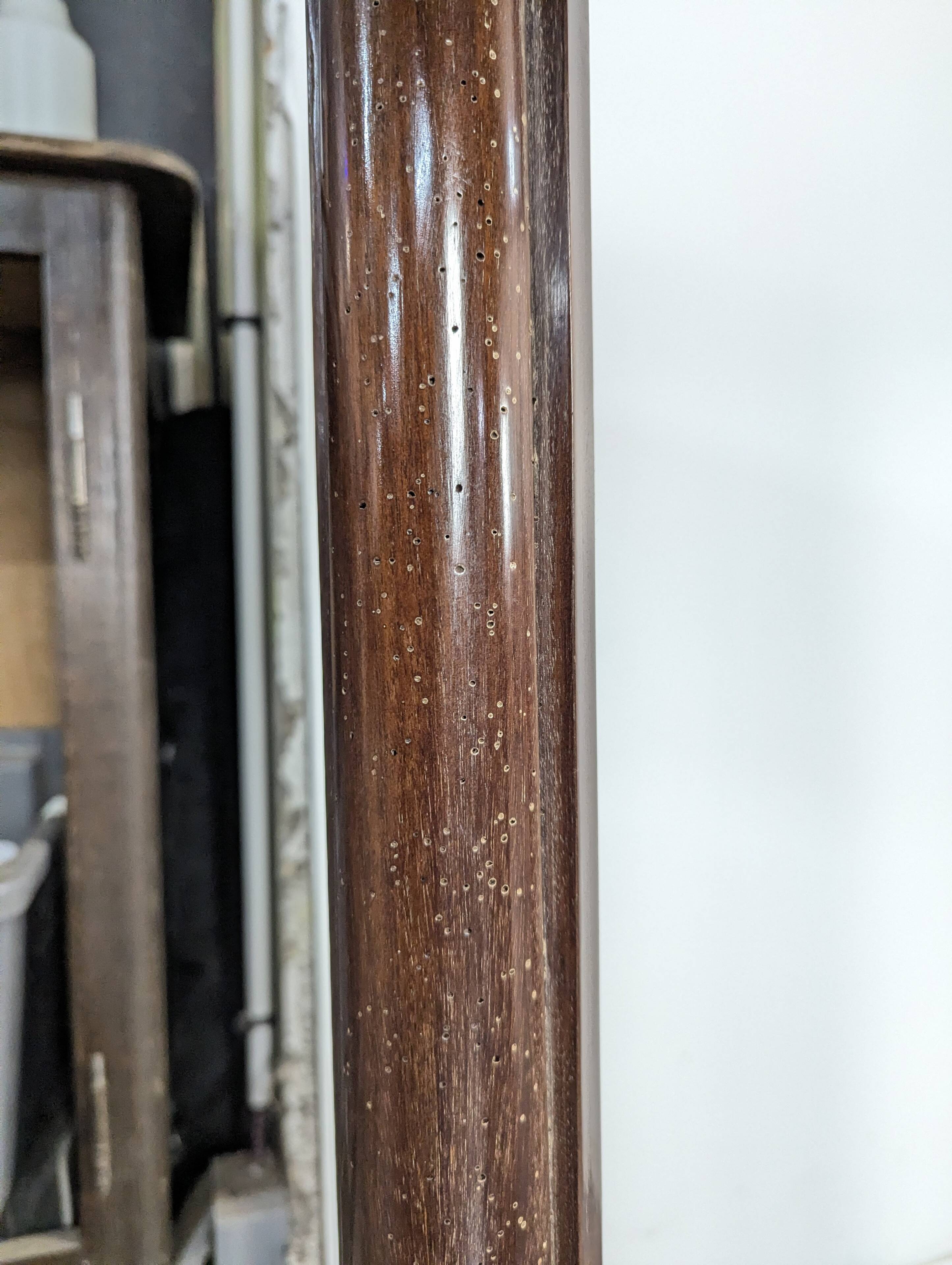 Empire-style console in mahogany