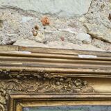 Old large-format mirror 88x133cm