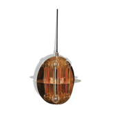 Suspension en cuivre doré 8 lampes années 1970