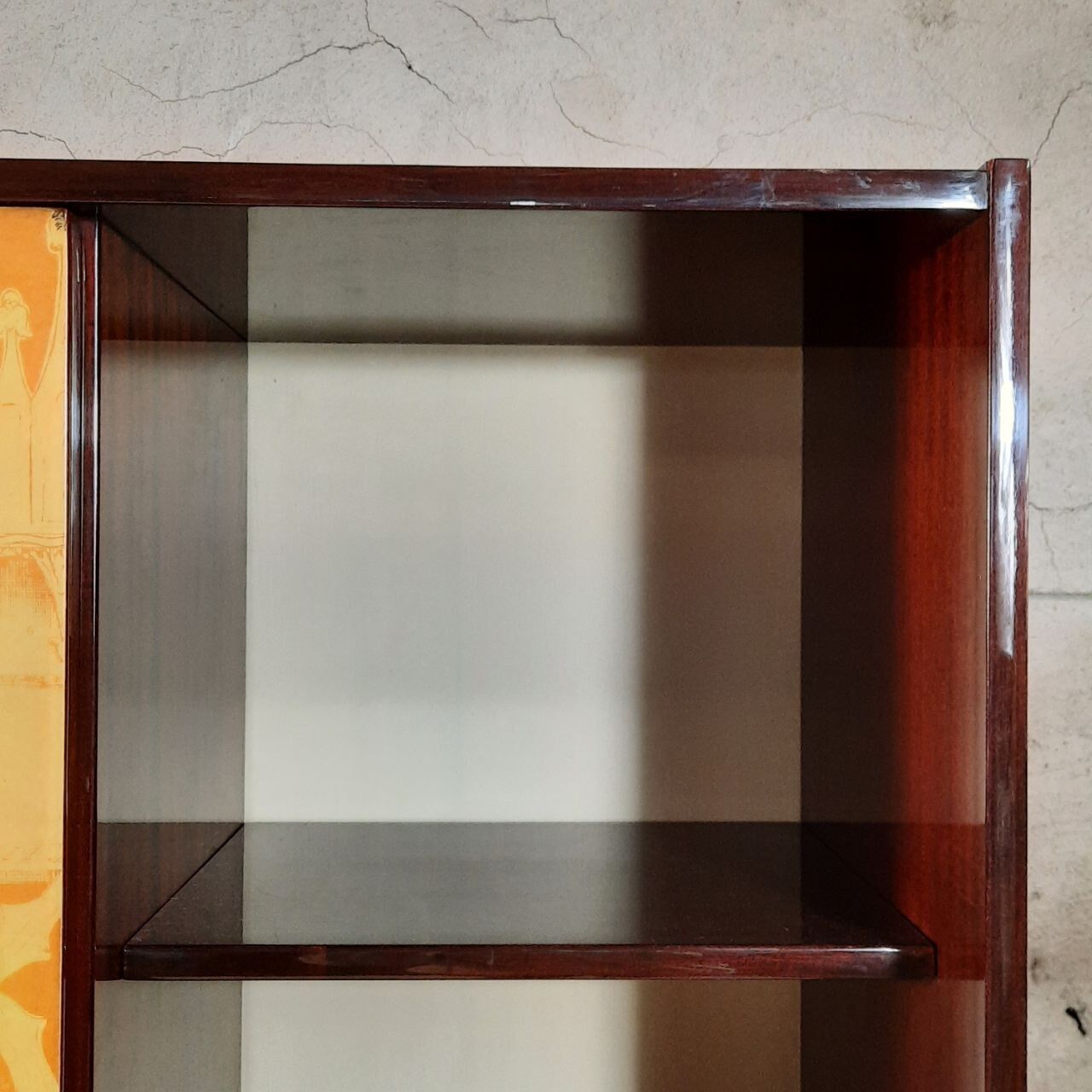 Wardrobe, 1950s bookcase, brass print / tips.