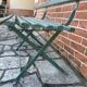 Antique folding garden bench