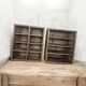 Vintage wooden lockers with compartments