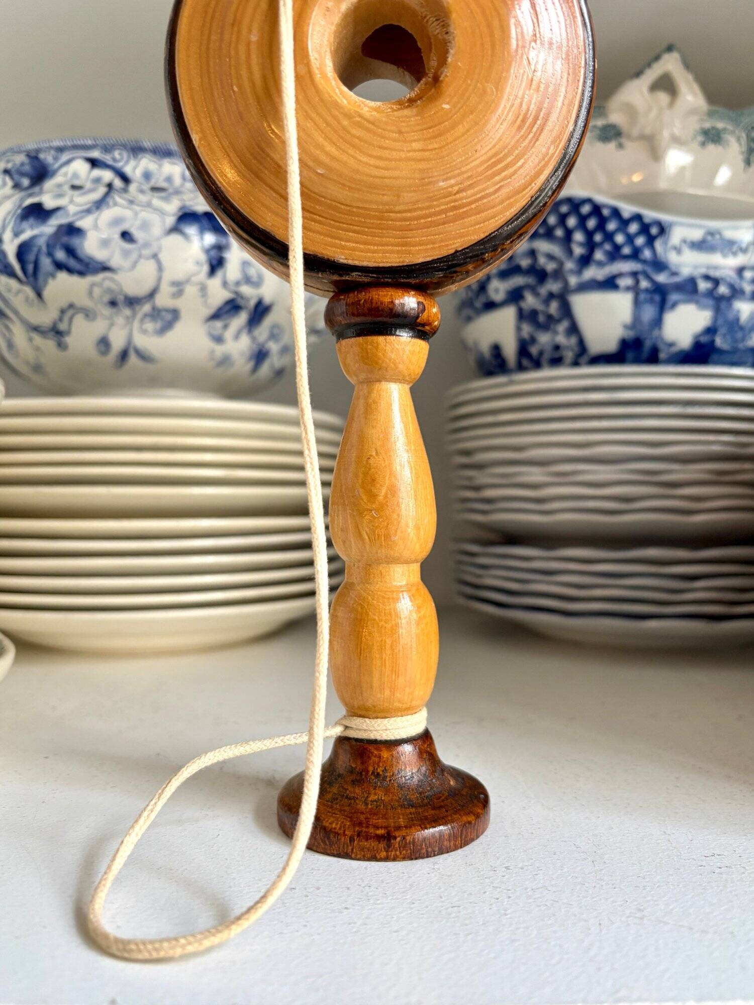 Bilboquet in light and dark wood