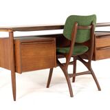 Hulmefa Pro-Pos executive desk - dutch mid century modern design in teak