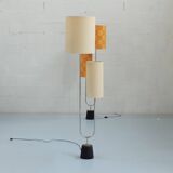 Pair (2x) of Diapason floor lamps for Arlus Paris France 1950 1960