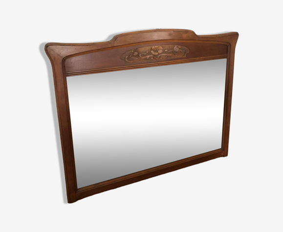 Miroir en bois art nouveau