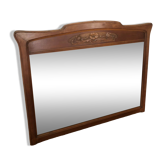 Art Nouveau wooden mirror