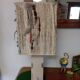 Geometric sculpted stone lamp from the 60s-70s.