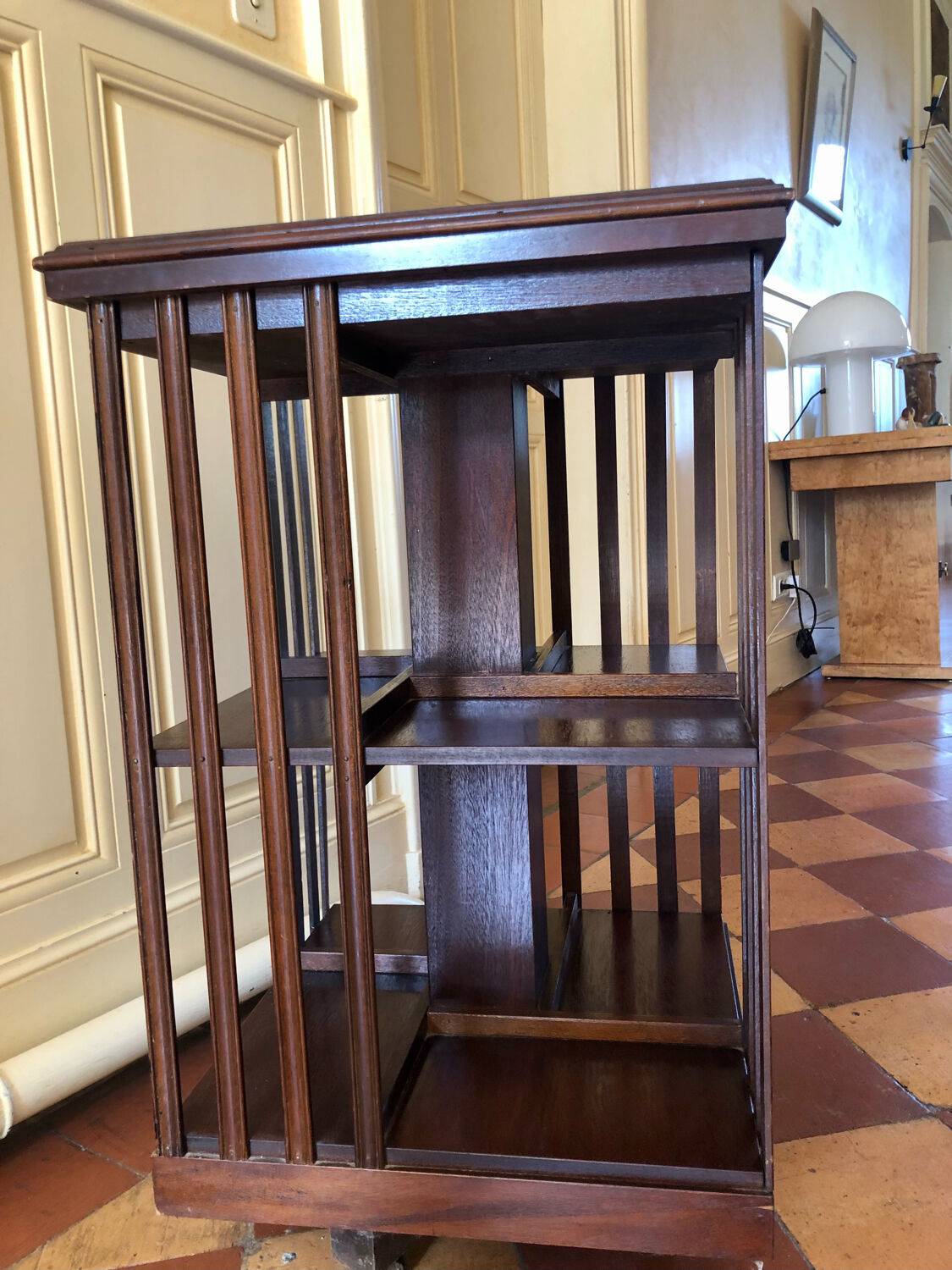 English revolving bookcase