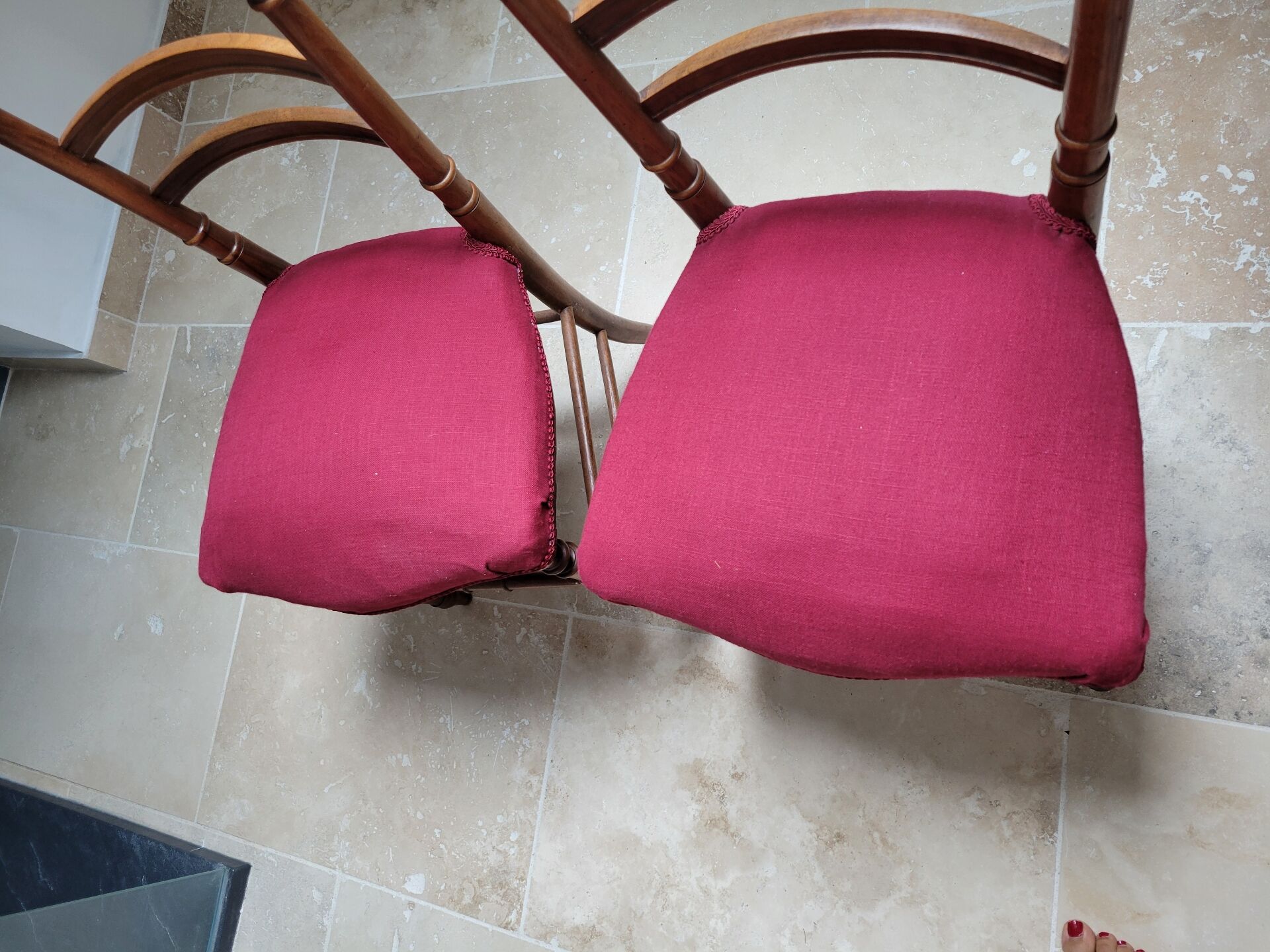 2 Louis XVI style chairs