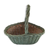 Spring wicker basket