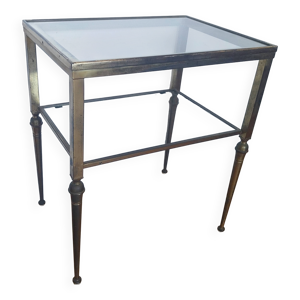 table d'appoint en laiton - sellette